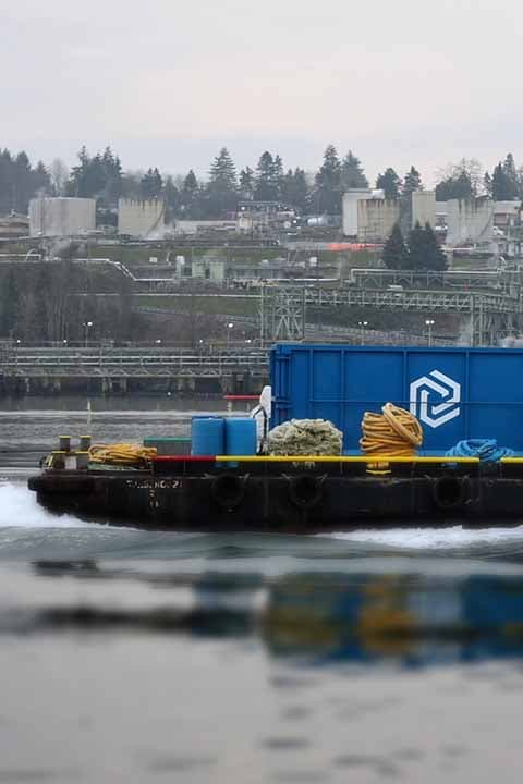 Marine plastic waste